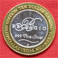 2003 Bellagio Silver $10 Casino Token