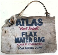 Antique ATLAS Flax water BAG