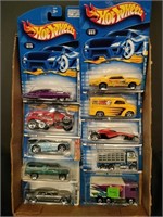 Flat of Hot Wheels