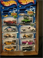 Flat of Hot Wheels