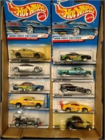 Flat of Hot Wheels