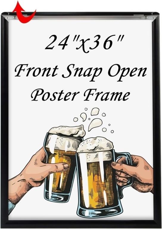 T-SIGN 24 x 36 Inch Poster Frame Snap Open Aluminu