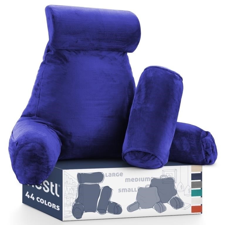SR2248  Nestl Reading Pillow, Bed Rest - Royal Blu