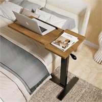 Open Box WisFor Adjustable Sofa Table Overbed Tabl