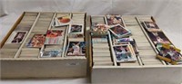 Two large boxes assorted Sports Cards