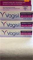3 packs 1oz tube Vagisil Anti Itch Cream