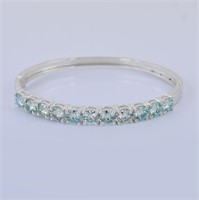 APPR $3700 Moissanite Bracelet 11 Ct 925 Silver