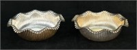 Pair of Whiting Fluted Sterling Bowls