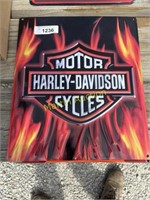 Metal Harley Davidson Sign RW5