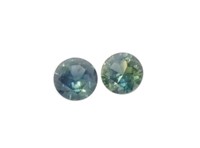 Pair of Australian parti sapphires (2.15ct)