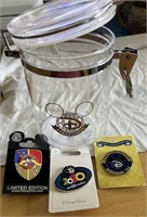 Disney WDW Ambassador Series Rare Jar & Pins