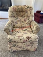 Floral Rocker - needs scrubbed (entry room)