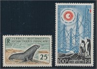 FRENCH S ANTARCTIC TERRITORY #18 & #C6 MINT VF