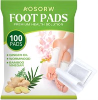 100 Pack Ginger Oil Bamboo Charcoal Foot Pads