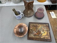 Copper Art Pcs - Bronze Powder - Glass Shade +
