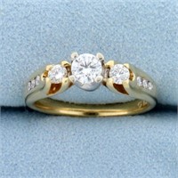 2/3ct TW Diamond Engagement Ring in 14K White and