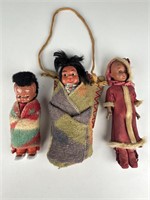 Vintage Dolls Native American Indian