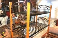 Bunk Beds, Metal and Wood, Can be Used as Twin