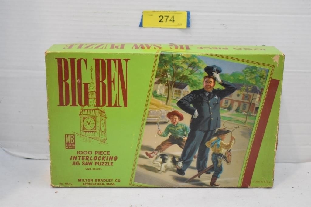 Vintage 1000 Piece Big Ben JigSaw Puzzle