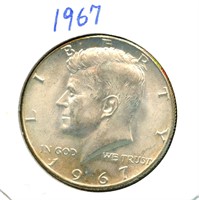 1967 Kennedy Half Dollar - 40% Silver