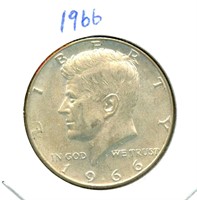 1966 Kennedy Half Dollar - 40% Silver