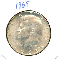 1965 Kennedy Half Dollar - 40% Silver