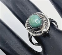 Hand-Crafted Sterling Silver Turquoise Ring