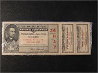 Philadelphia 1940 Republican Nat'l Con. ticket