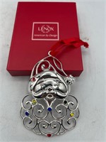Lenox sparkle & scroll crystal ornament