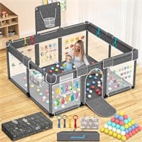 $140  Baby Playpen with Mat  71x51 Extra Large