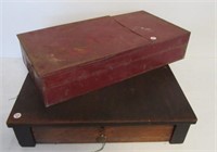 Antique all wood cash drawer (Measures 21" x 19")