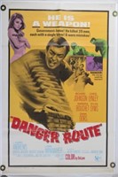 Danger Route 1968 1-Sheet Movie Poster