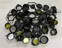 Large lot of scope lens covers