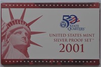 2 - 2001 US Silver Proof Sets