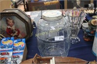 LARGE PICKLE JAR WITH BAIL WIRE HANDLE