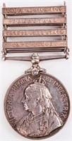 Queen's South Africa Medal With 4 Bars Named!