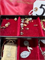 Jewelry Box w/ Pieces of Jewelry