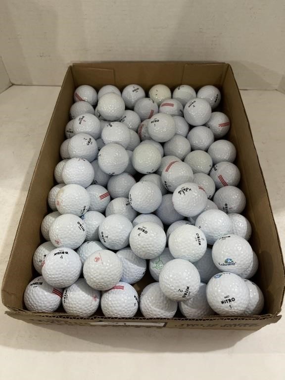 Flat of Golf Balls