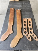 Two pairs of stocking stretchers