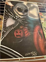 Jack Skellington Signed poster Marvel Wolverine