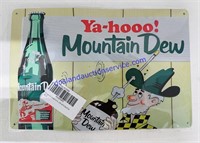Ya-hooo Mountain Dew and Exxon Signs 12x8 in