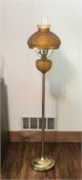 Gold Glass Floor Lamp