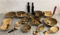 15 Mohazo Ethnic Spirit Wood Carved Bowls & More