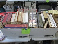2 Boxes of Antique Reference Books