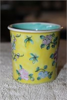Early 20th C Chinese Yellow Cup