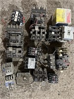 Box of Electrical Contactors, Relay, Timer