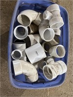Tote of New 3”+ PVC Fittings