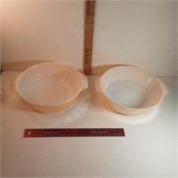 Harvest gold fire king set of cooking dishes