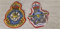 Two Royal Canadian Air Force Patches