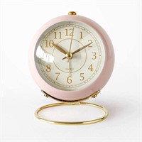 NEW Non-Ticking Quartz Tabletop Analog Alarm Clock